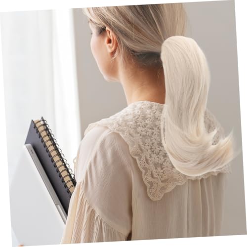 Extension de queue de cheval résistante à la chaleur chignon décoiffé portable ERINGOGO - 5