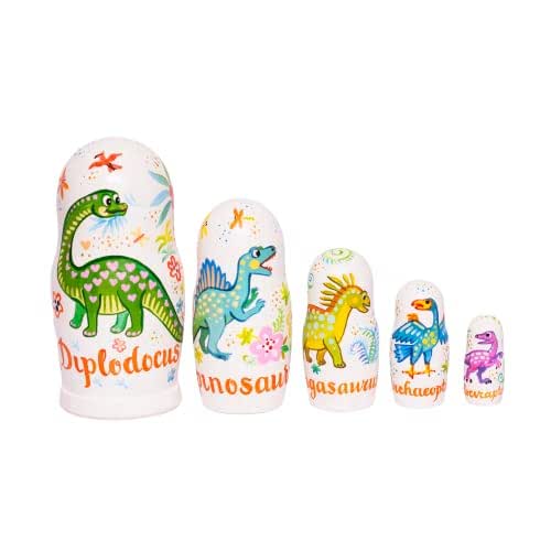 UAMAZE Ukrainian nesting dolls Matryoshka dinosaurs doll