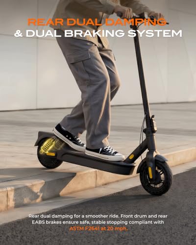 Image of Electric Scooter for Adults 350W /600W, 20MPH, 17 Miles Adult Electric Scooters with Long Range, 8.5 inch Tire Motorized Scooters, Foldable E-Scooter Commuter with App, Rear Dual Damping Suspension