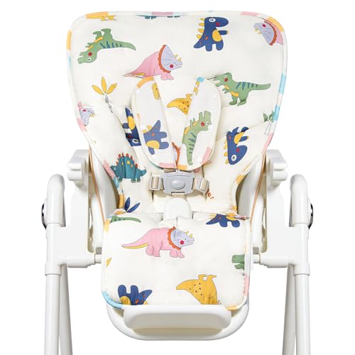 IPOZITO Baby High Chair Cover, Machine Washable High Chair Pad, Soft Highchairs Covers for Baby, Protects from Spills and Crumbs, Fits 3-5 Point...