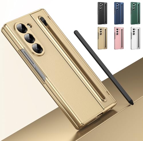 Étui Galaxy Z Fold 5 avec stylet et protection d'écran intégrée - Or
