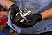 GLOVEWORKS Black Disposable Nitrile Industrial Gloves, 5 Mil, Latex & Powder-Free, Food-Safe, Textured, Large, Box of 100
