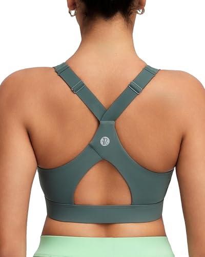 Image of RUNNING GIRL Sports Bra for Women High Support, Molded Cup High Impact Sports Bras with Sewn in Pads Workout Running Bra