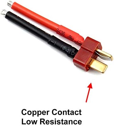 5 Pairs T Plug Connector Female and Male Deans with 14AWG Silicon Wire for RC Lipo battery Cable Drone