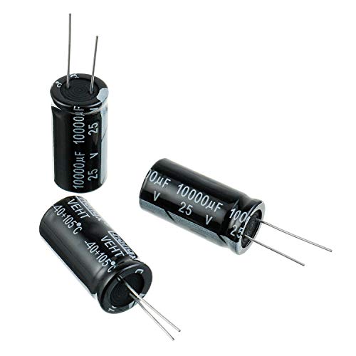 BOJACK 18x35mm 10,000uF 25V Electrolytic Capacitors (5 pcs)