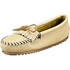 Minnetonka Dames Deerskin Soft-T mocassin