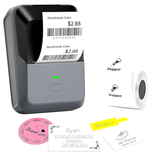 INKSPOT Josh Bluetooth Mini Thermal Label Printer for Business | Inkless | Batch, Cloud & WiFi Printing | Jewellery, Round & Rectangle Labels | Mobile...