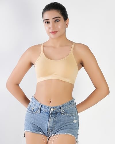 Image of Medium Impact Sports Bra for Women | Daily Use | Non-Wired | Non-Padded | Seamless Bra | Full Coverage | Suitable for Gym,Yoga,Workout