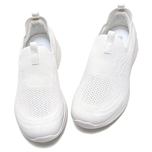 Image of TIOSEBON Women's Walking Tennis Shoes Knit Comfortable Slip on Breathable Mesh Lightweight Sneaker
