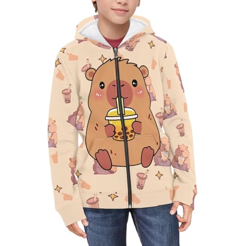 Image of Biyejit Kids Novelty 3D Graphic Printed Hooded Sweatshirt