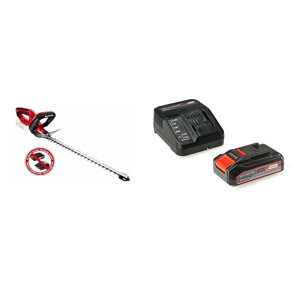 Einhell GE-CH 1846 Li - Solo, Akülü Çit Budama ve Einhell 18V 2,5 Ah PXC Starter Kit (Başlangıç Seti)