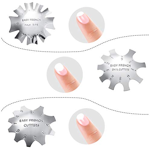 Kit de 6 piezas corta bordes para manicura de acero inoxidable miniatura 5