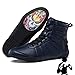 NYKJBD Scarpe da Wrestling Professionale da Uomo, Scarpe da Boxe Alte Allenatori di Pugili Stivali da Boxe, Scarpe da Squat con Protezione alla Caviglia per la Palestra,Blue-44EU