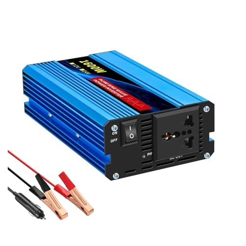 Convertisseur Puissance 12V 110V 60Hz 1600W - Transformateur voiture pure sinus