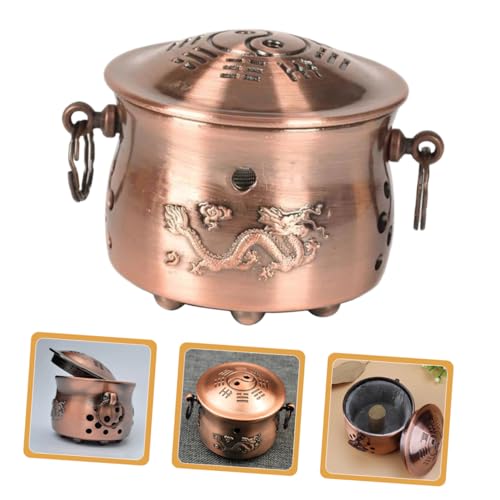 Caja metálica portátil para moxibustión, recipiente para calor, suministro de moxibustión miniatura 3