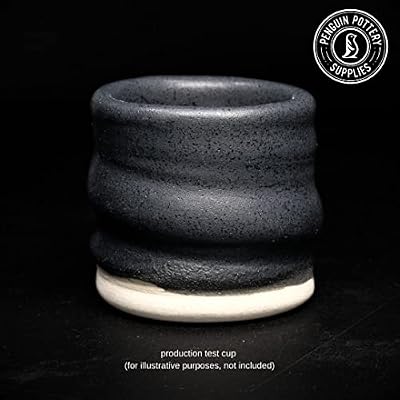 Penguin Pottery - Matte Series - Matte Black - Mid Fire Glaze, High Fire Glaze, Cone 5-6 for Mid Fire Clay, High Fire Clay - Ceramic Glaze Pottery (1 Pint | 16 oz | 473 ml)