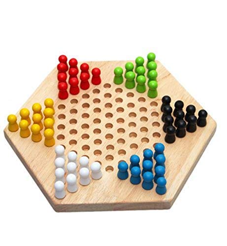 Jeu de Dames Chinoises en bois pour débutants et enfants, idéal en cadeau