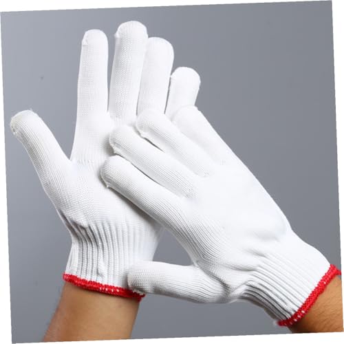Guantes de trabajo transpirables y resistentes de nailon 500d, pack de 12 pares antideslizantes 5