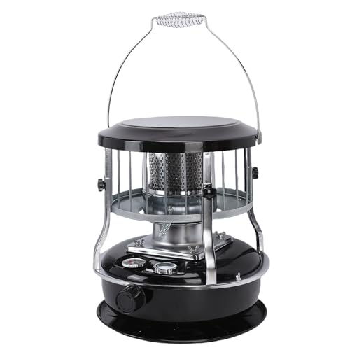 LICAEVEY Calentador de Queroseno Portátil 2600W 9000BTU No Eléctrico, Capacidad de 4,6L con Altura Ajustable para Camping en Interiores y Exteriores y Calefacción de Emergencia
