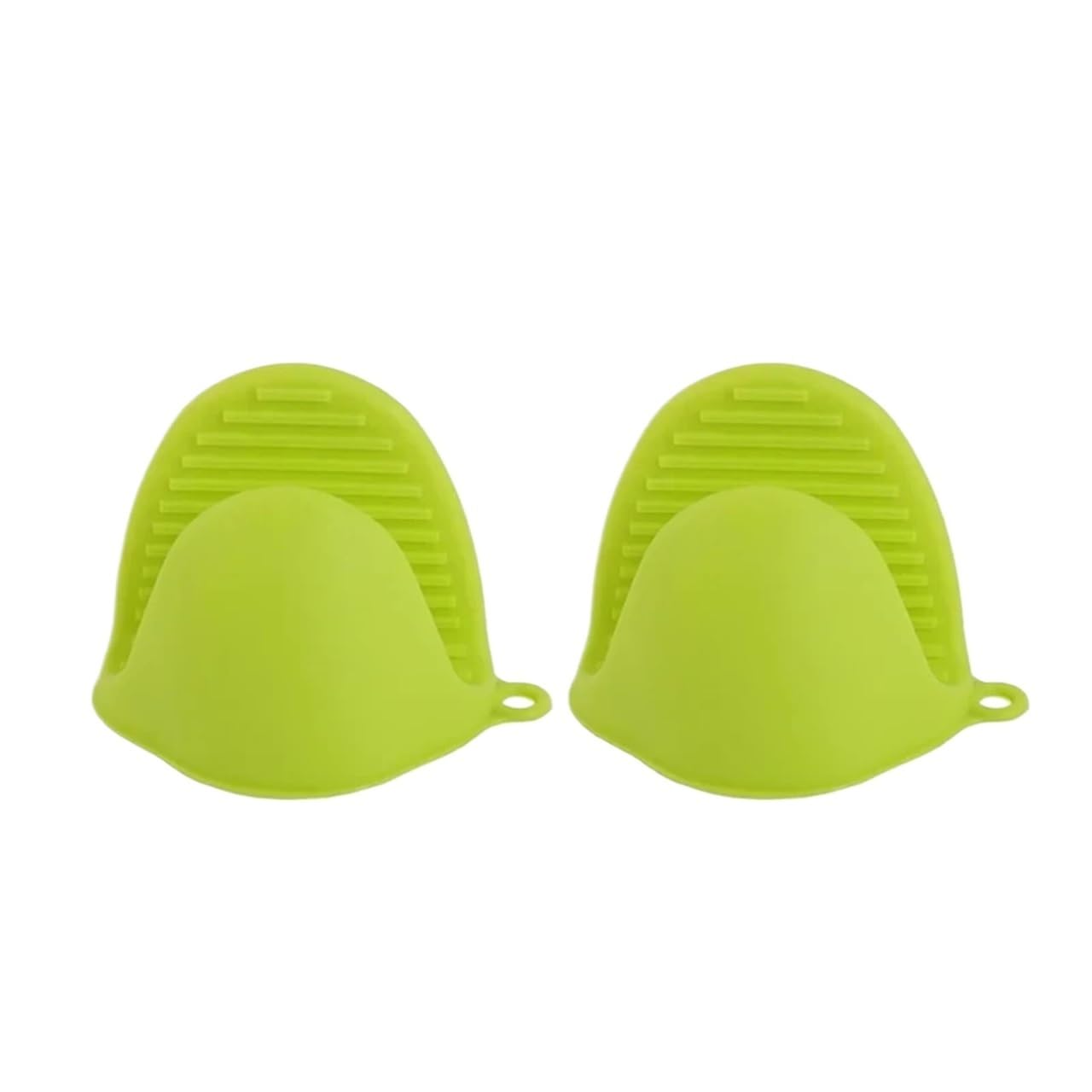 2Pcs Oven Gloves Silicone Heat Resistant Cooking Pinch Mitts Potholder for Kitchen & Baking For Cooking & Baking(Green)