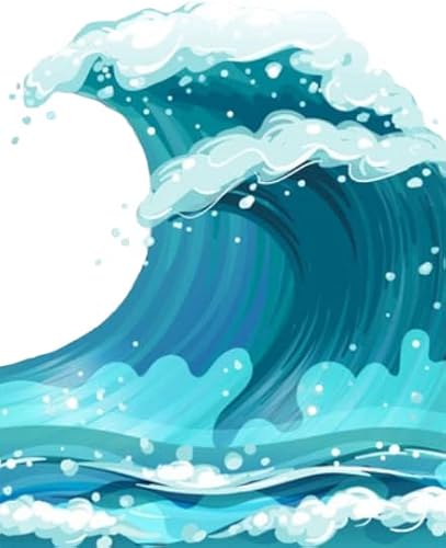 Teak Tuning Gráfico de tabla de diapasón, ondas, gráficos adhesivos para personalizar tu tabla de diapasón de 1.260 in de largo, 1.378 in de ancho,