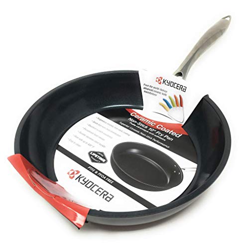 Kyocera CFP26BK Ceramic Nonstick Fry Pan, 10 inch, Black