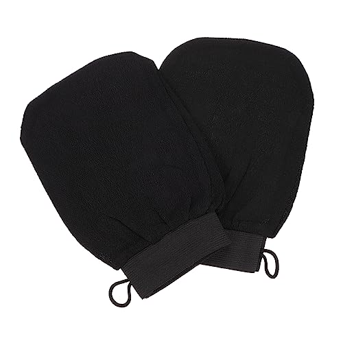 PACKOVE 2Pcs Exfoliating Shower Gloves for Bathing Portable Body Massage Towels Lightweight Scrubbing Bath Gloves Easy to Clean for Home and Travel Use