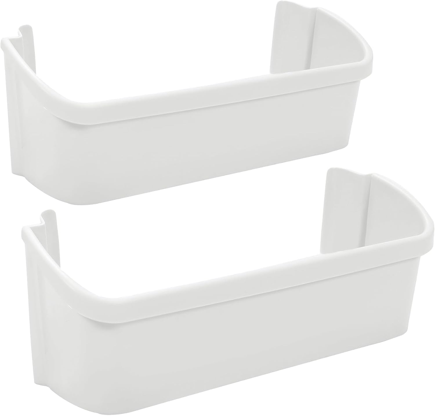 HECASA 240323001 AP2115741 Refrigerator Door Bin Shelf Compatible with Frigidaire Electrolux Refrigerator AH429724, EA429724, PS429724 Replacement Only ABS Plastic White-2 PCS
