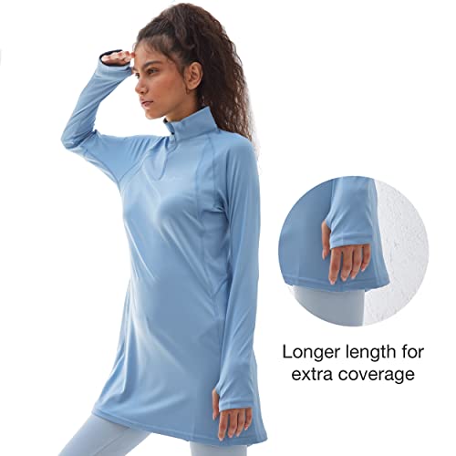 Sorbet Womens Long Sleeve Tops - Lightweight Women's UPF 50+ SPF Shirts for Women Long Sleeve-Athletic 1/4 Zip Pullover Women4