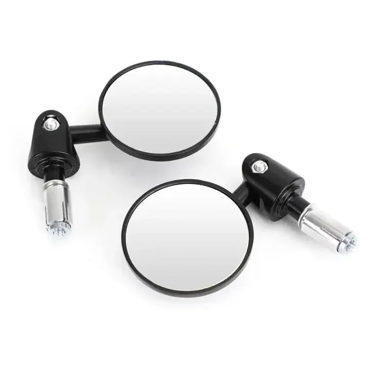 Rétroviseur de moto 7/8 pour guidon avec miroir pliant universel en 2 pièces