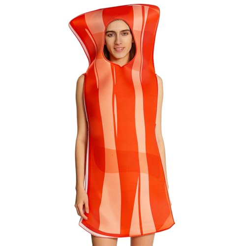 Cosplay bacon œuf poché pour déguisement Halloween et tenue de fête costumée