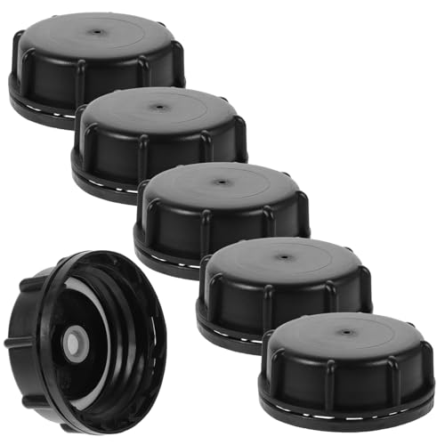Hemobllo 6 Piezas Tapones para Bidón de Gasolina con Gruesa Tapas de Repuesto Ventiladas Compatibles con Latas y Garrafas Diseño Duradero y Seguro para Combustible