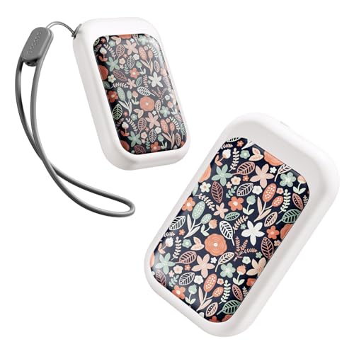 OCOOPA AI Magnetic Hand Warmers Rechargeable 2 Pack, 5000mAh Ultra-Thin Electric Glove Heater Handwarmer,UL Certified, Men Women Gifts for Christmas,Birthday,Winter Essentials,UT4 Young Flor