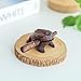 2.3-2.5 Inch Thai Classic Handmade Percussion Instruments Wooden Frog Wooden Frog Musical Instrument (Dark Brown 2.5 