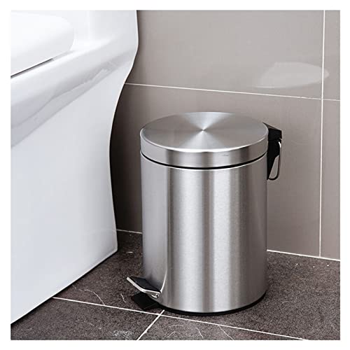 Caneca de basura 5L acero inoxidable con tapa miniatura 3