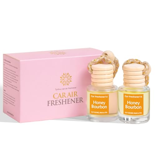 Image of Hanging Car Air Freshener, Long Lasting Scent, Cute Air Fresheners for Women, 2 Pack Non-Toxic Essential Oil Diffuser, Made in USA