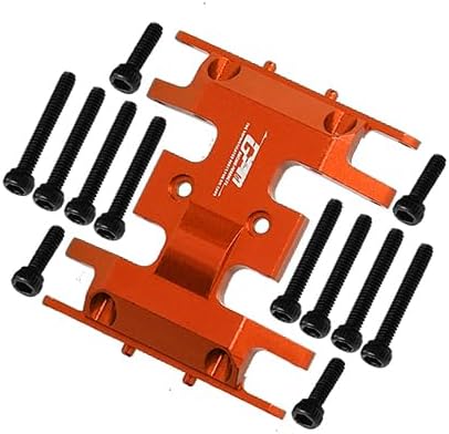 GPM for Axial 1/24 SCX24 Deadbolt AXI90081 / JLU CRC AXI00002 Upgrade Parts Aluminum Lower Gear Cover - 1Pc Set Orange