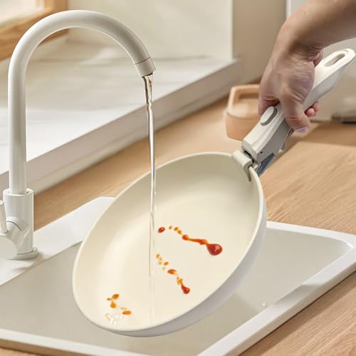 Removable Pot Handle with Silicone Mitts, Detachable Pan Handles, Universal Pan Replacement Handles for Pots and Pans