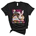 Found Them All Happy Easter zabawny wielkanocny królik świnka morska wielkanocne jajka koszyk prezenty uniseks T-shirt, Czarny, XXL