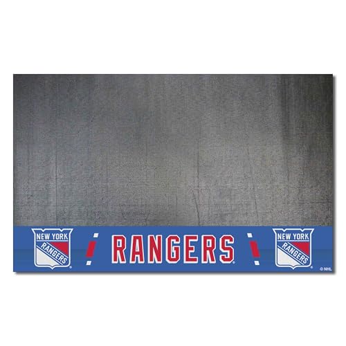 Fanmats NHL New York Rangers Grill Mat, Small , 26" x 42"