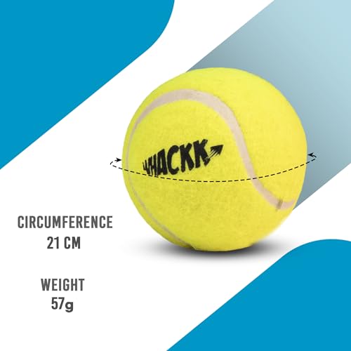 Image of Whackk Complete Cricket Set, Cricket Kit Combo, l Cricket Bat (30'' x 3.9'') with 3 Stumps Wicket Set and 1 Tennis Ball,Size-5 Bat