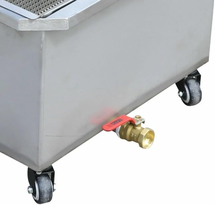 Miniatura 6 de Filtro de freidora móvil de 55L 550W, Máquina de carro de filtración de aceite de freír móvil comercial, Separador de filtro de aceite de carretilla