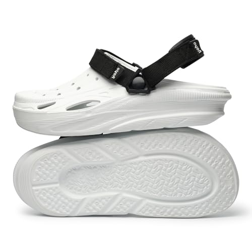 Image of YOHO Dual Hacker Clogs for Men & Boys | Waterproof Monsoon Footwear & Rainy Sandals | Adjustable Strap