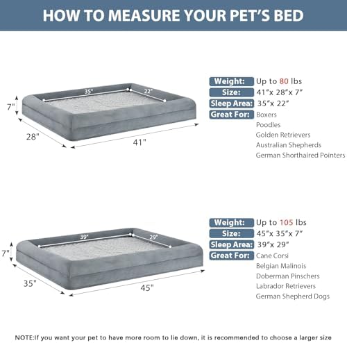 XL Extra Large Dog Bed, Washable Dog Couch with