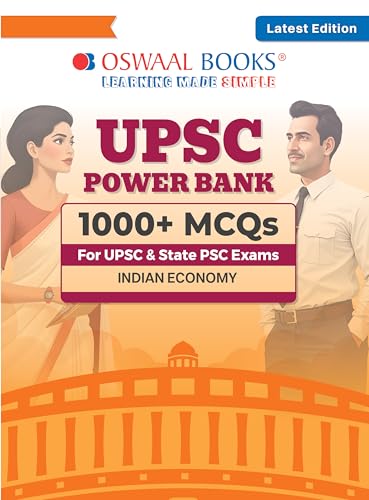 Image of Oswaal UPSC Power Bank:1000+ MCQs for UPSC and State PSCs Exams Indian Economy