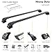 Roof Rack Cross Bar for Kia Soul 2020->Black | Car Roof Top Rail Tie Bars 175 Lbs Load Capacity Adjustable Anti Theft Key Locking | Flush Roof Rail