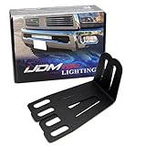 iJDMTOY Lower Bumper Insert Light Bar Mount Brackets For 2009-18 Dodge RAM 2500 3500 20-30-Inch Single/Double Row LED Lightbars