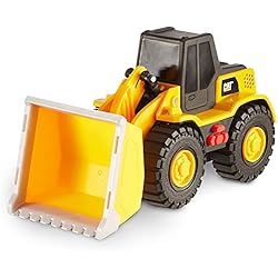 Cargador Frontal Caterpillar A Escala Caterpillar- Cargador de Ruedas Tough Machines Wheel Loader Vehiculo de construccion, Color Amarillo (Funrise International 82286)