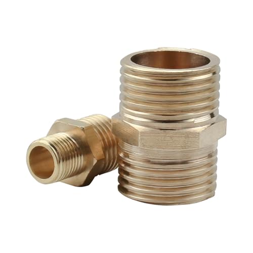 Conector directo de cobre de 6 puntos con rosca exterior doble de gran espesor 5