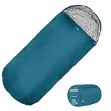 El forro interior especialmente suave y confortable y el relleno de fibra hueca mono 250 garantizan un sueño cálido y cómodo a bajas temperaturas tan bajo como 3 grados.